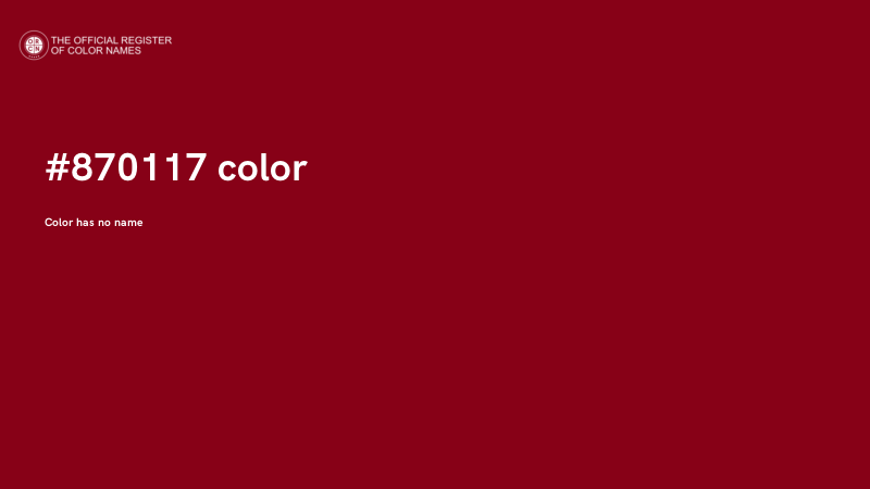 #870117 color image