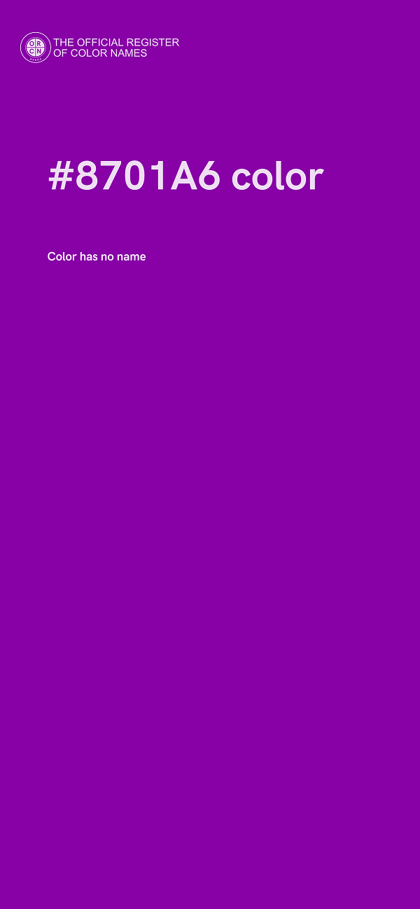 #8701A6 color image