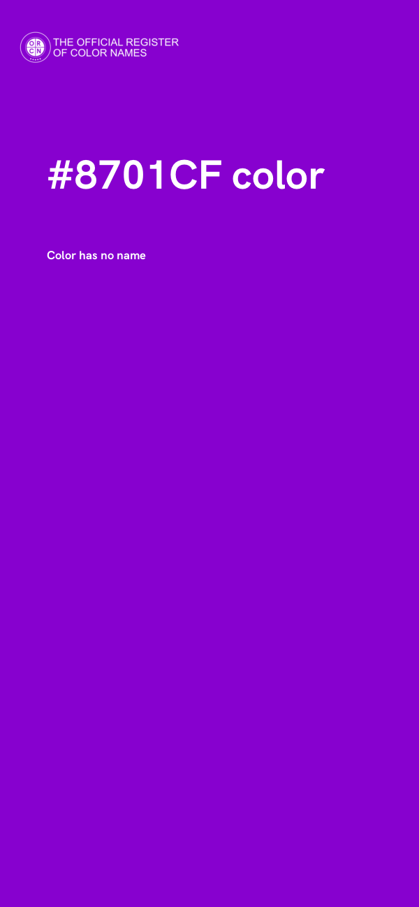 #8701CF color image