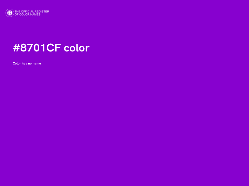 #8701CF color image