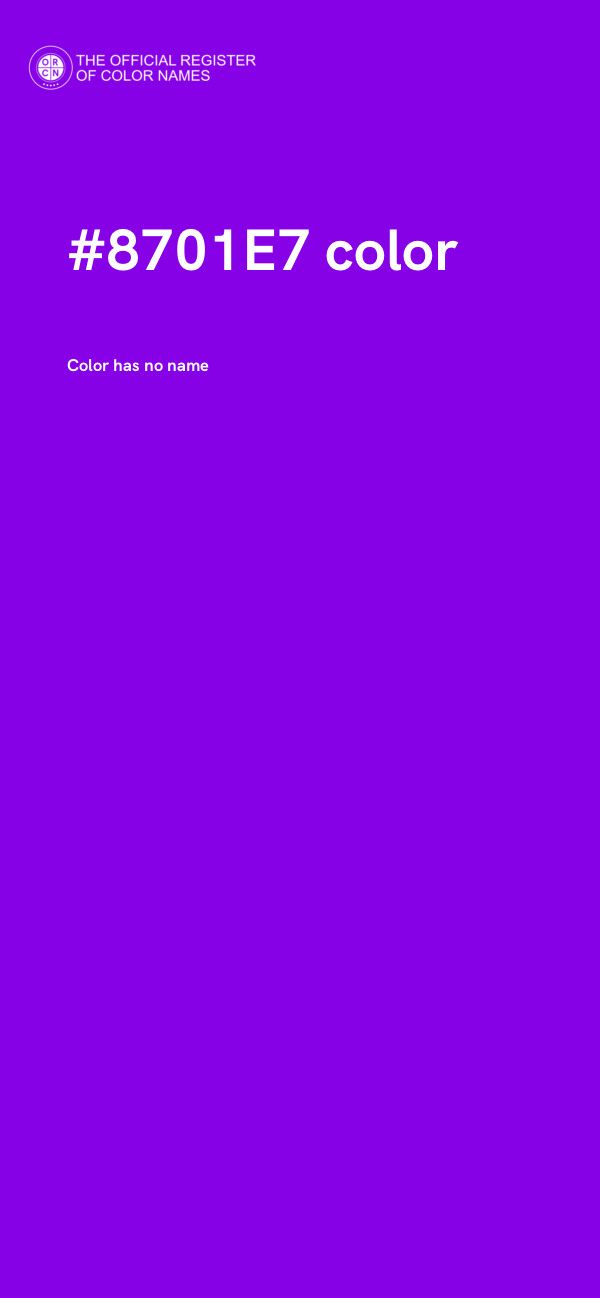 #8701E7 color image