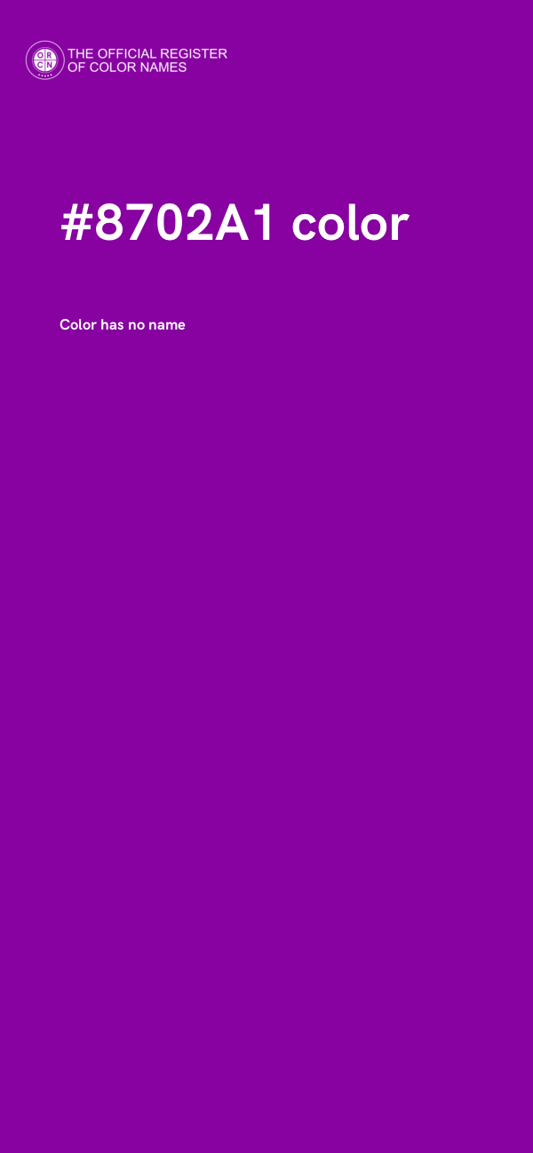 #8702A1 color image