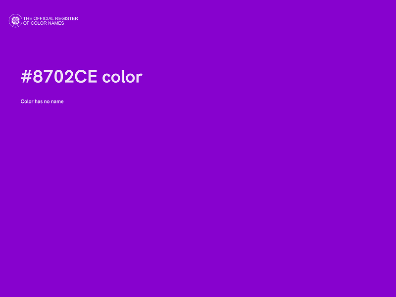 #8702CE color image