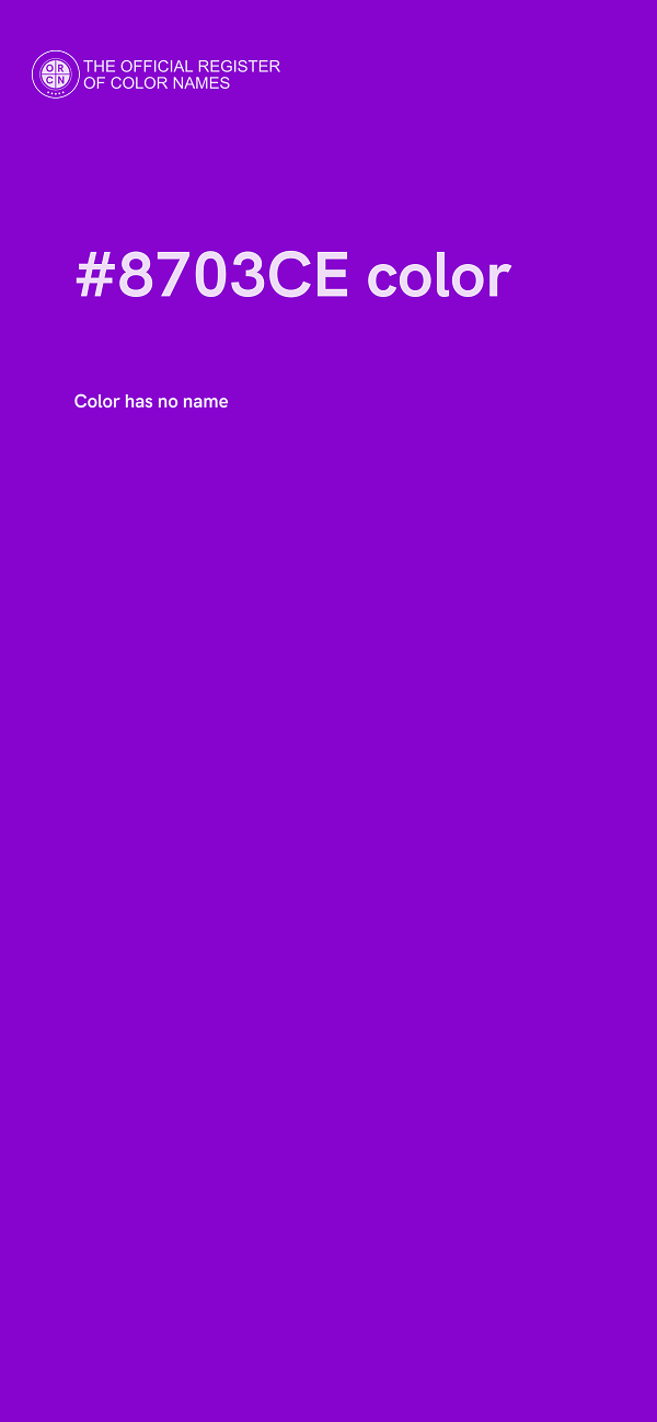 #8703CE color image