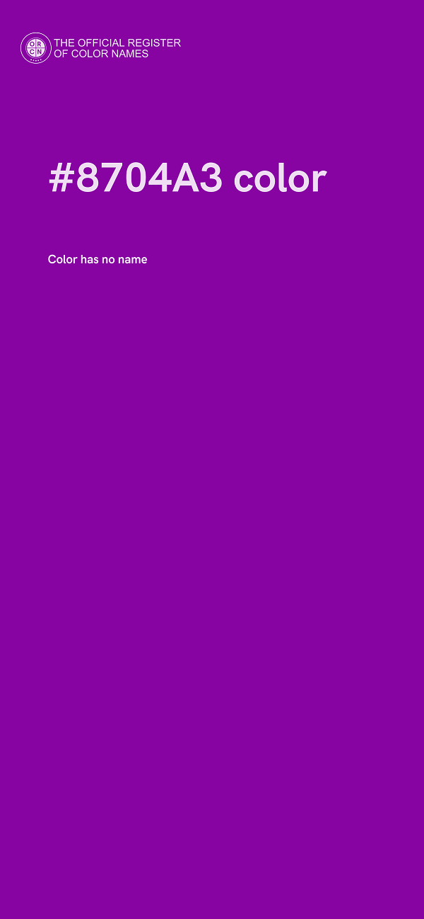 #8704A3 color image