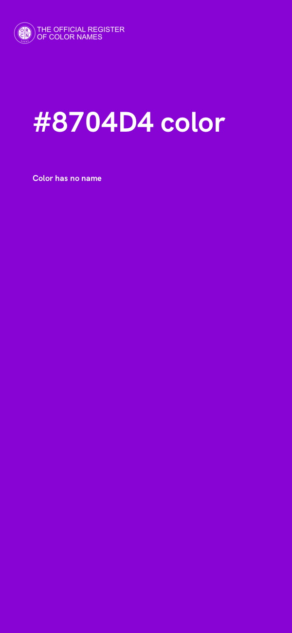 #8704D4 color image