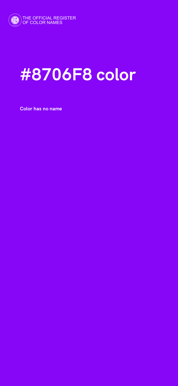 #8706F8 color image