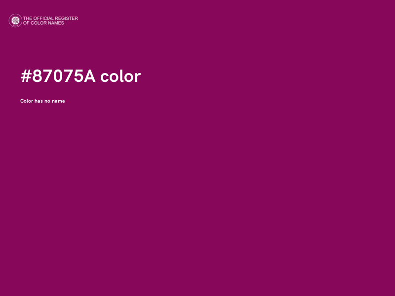 #87075A color image