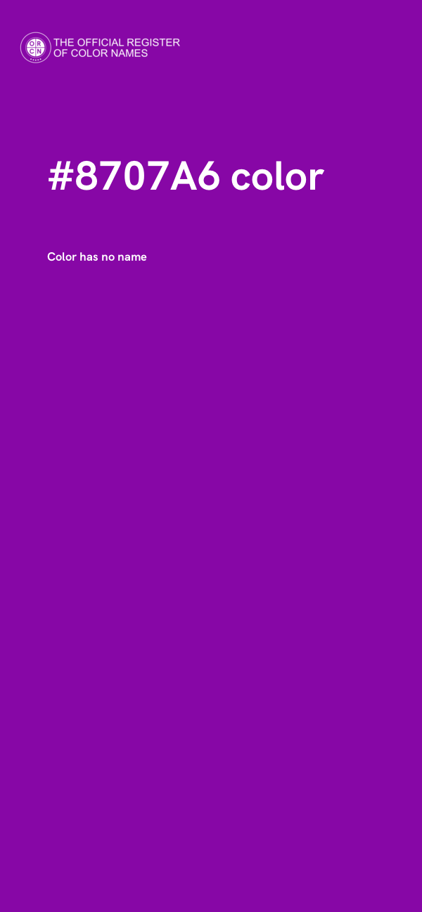 #8707A6 color image