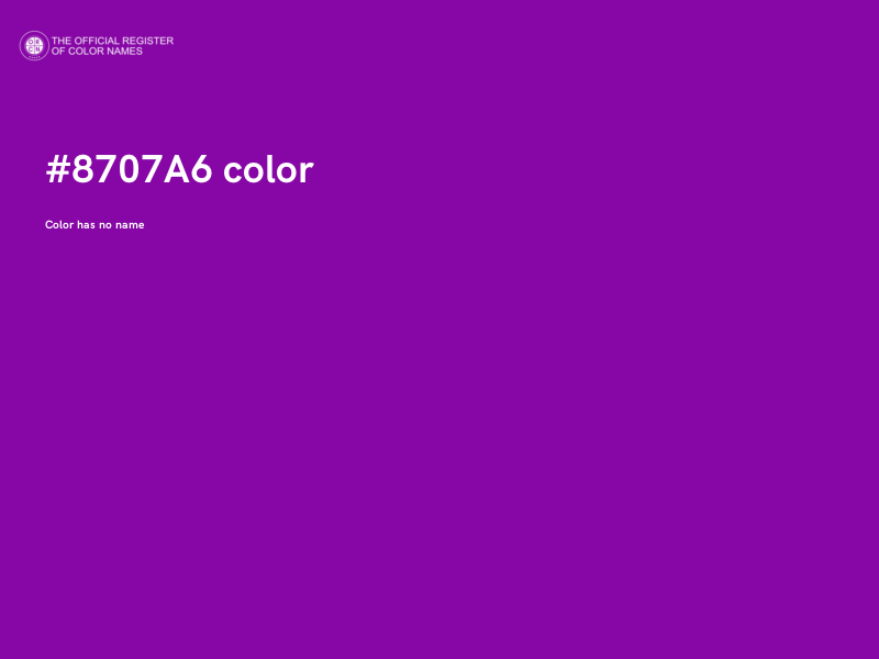 #8707A6 color image