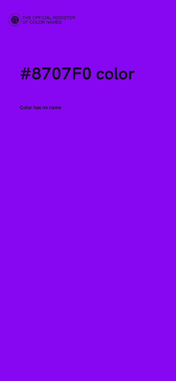 #8707F0 color image