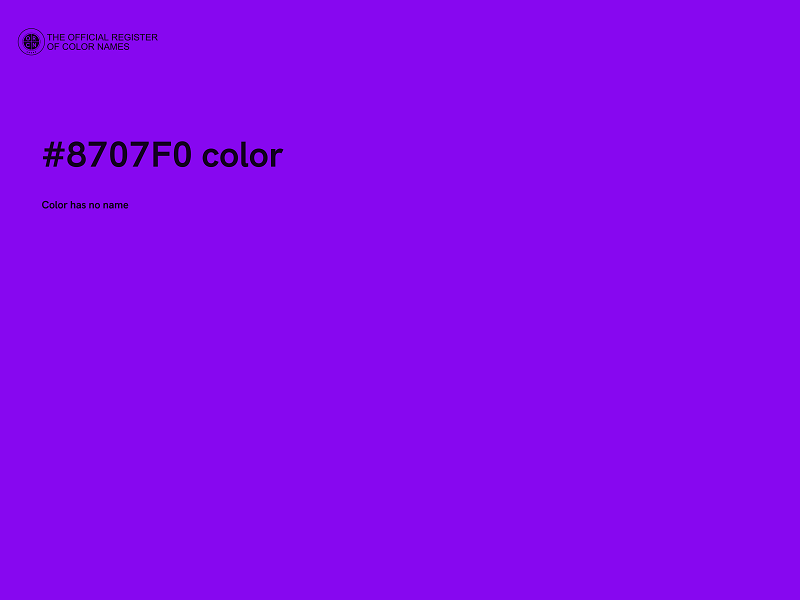 #8707F0 color image