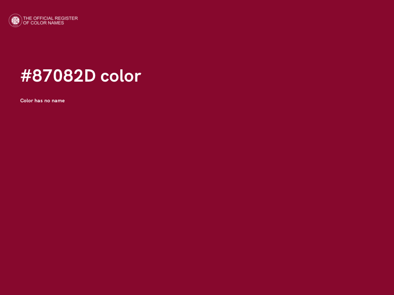 #87082D color image