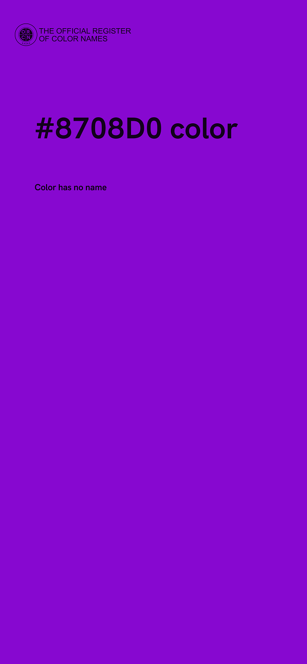 #8708D0 color image