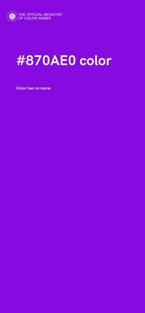 #870AE0 color image