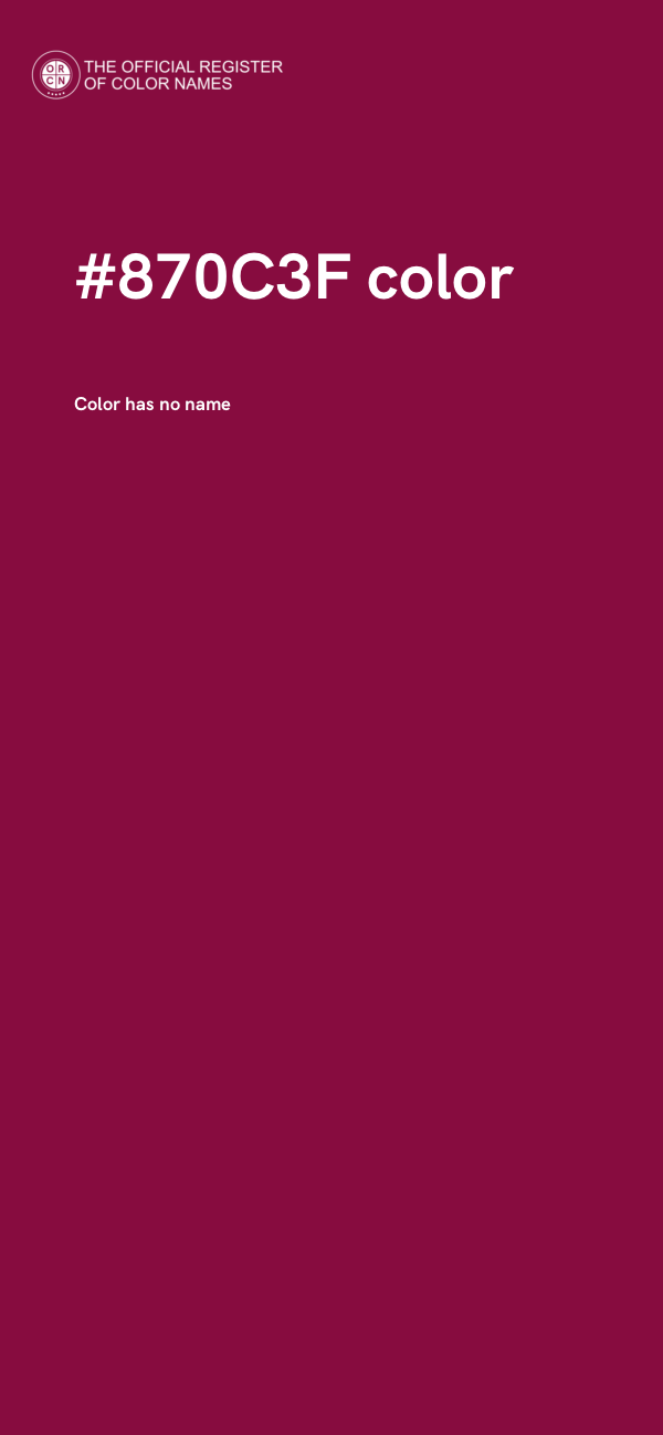 #870C3F color image