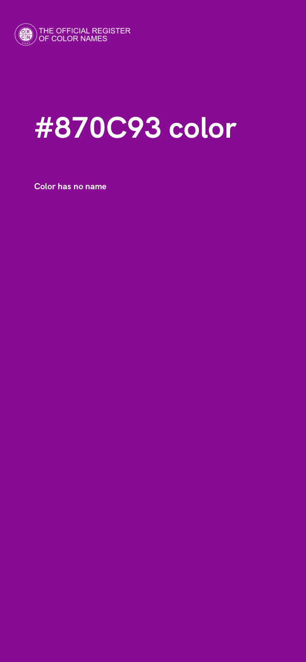 #870C93 color image