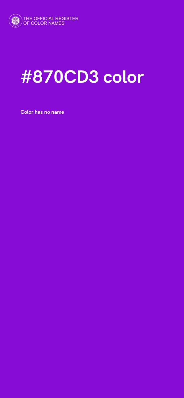 #870CD3 color image