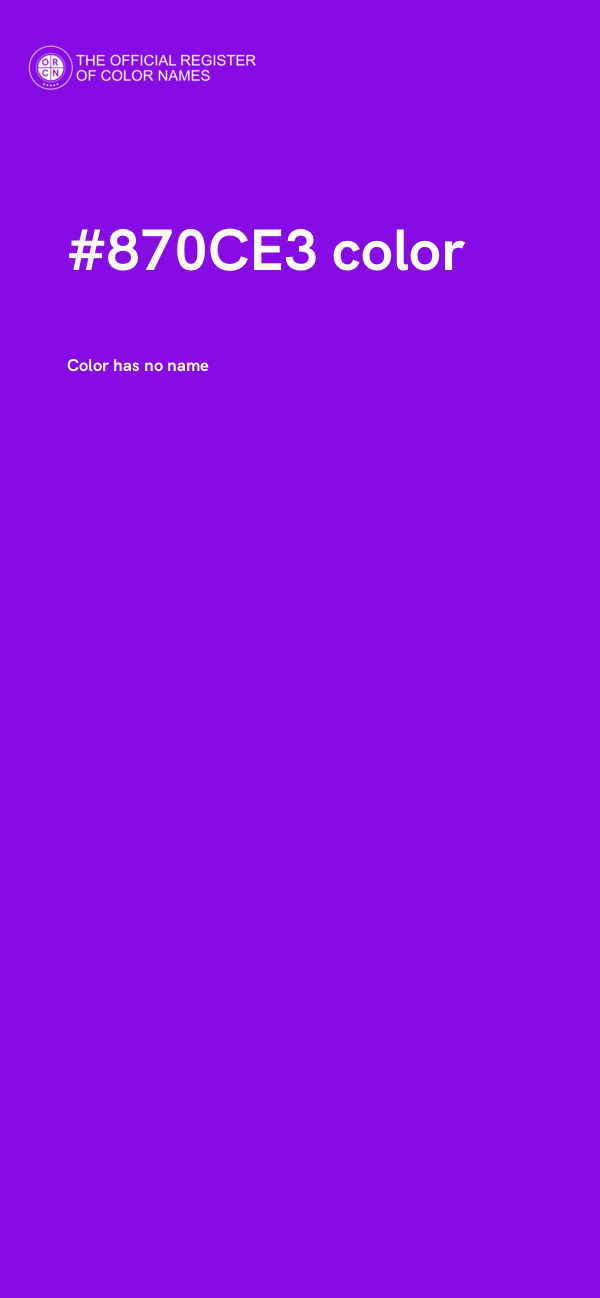 #870CE3 color image