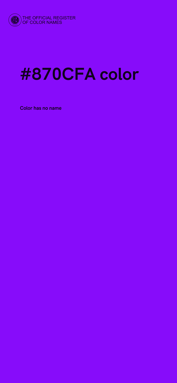 #870CFA color image