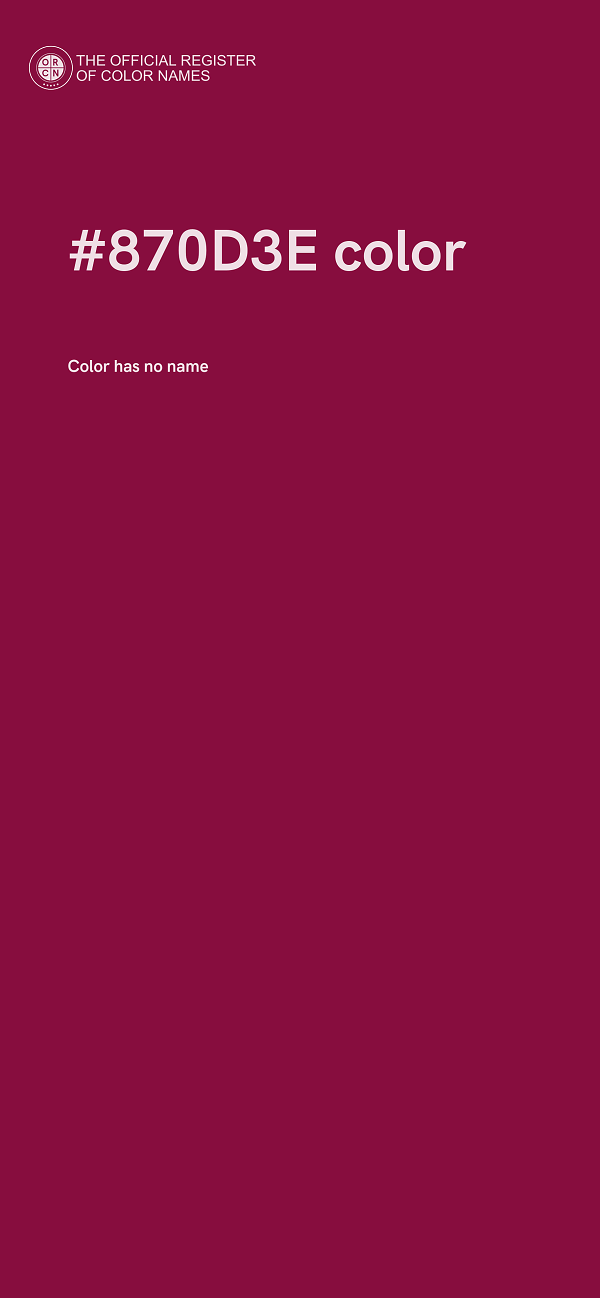 #870D3E color image