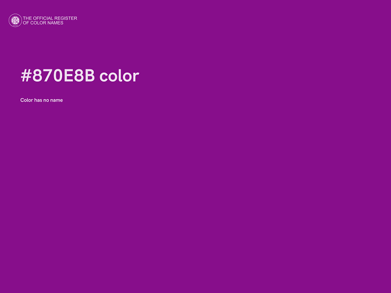 #870E8B color image