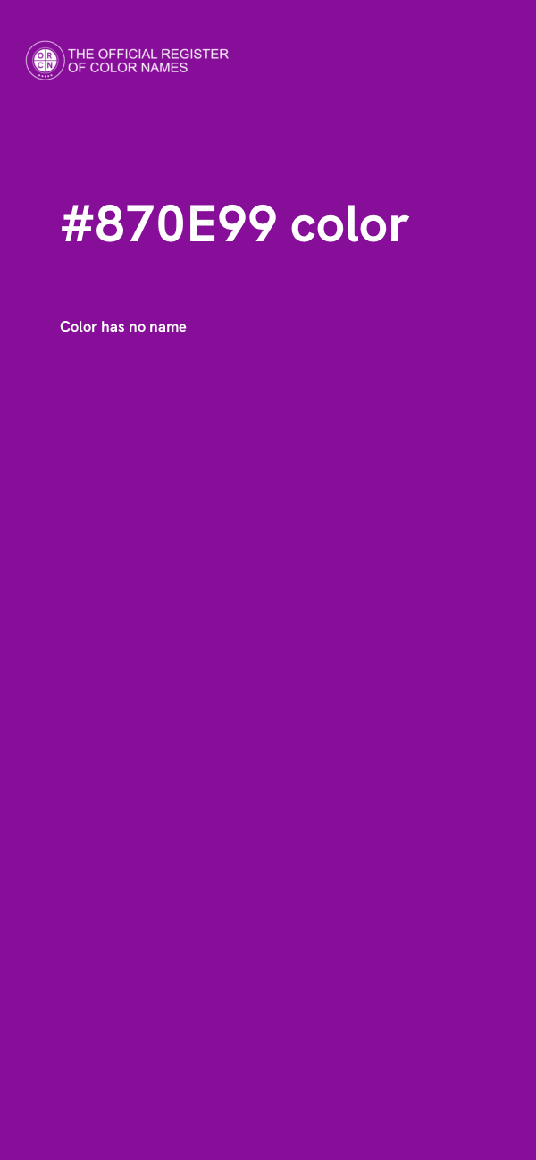 #870E99 color image