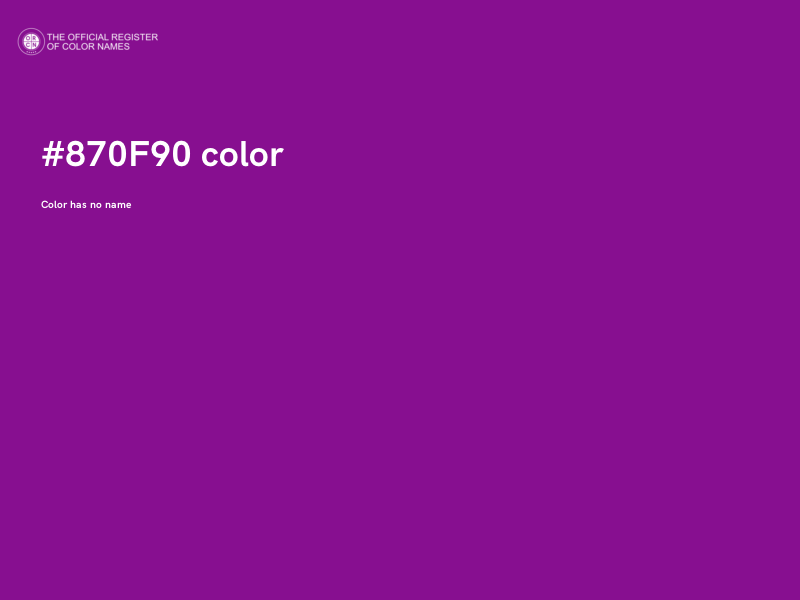 #870F90 color image