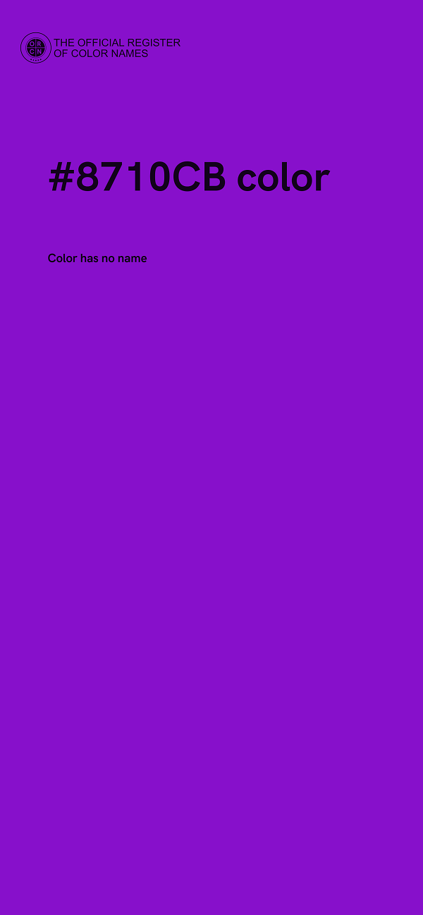 #8710CB color image