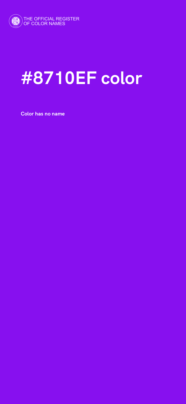 #8710EF color image