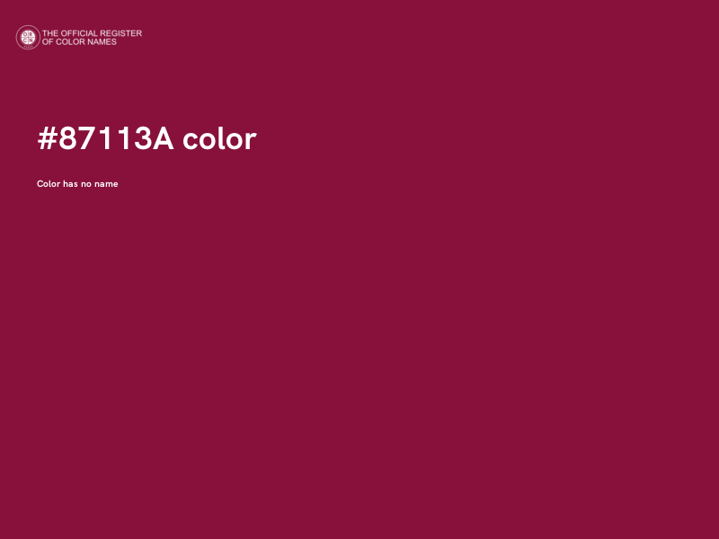 #87113A color image
