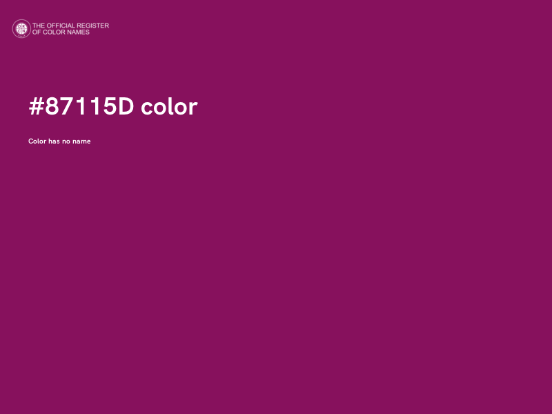 #87115D color image