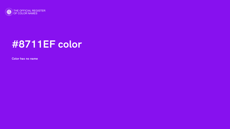 #8711EF color image