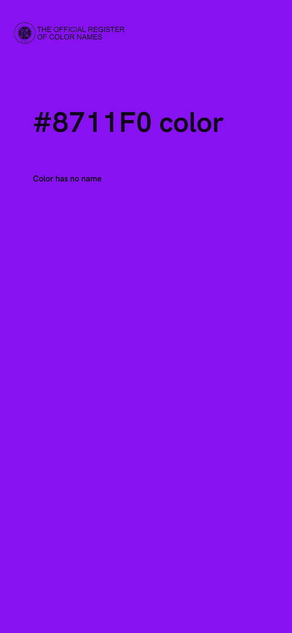 #8711F0 color image