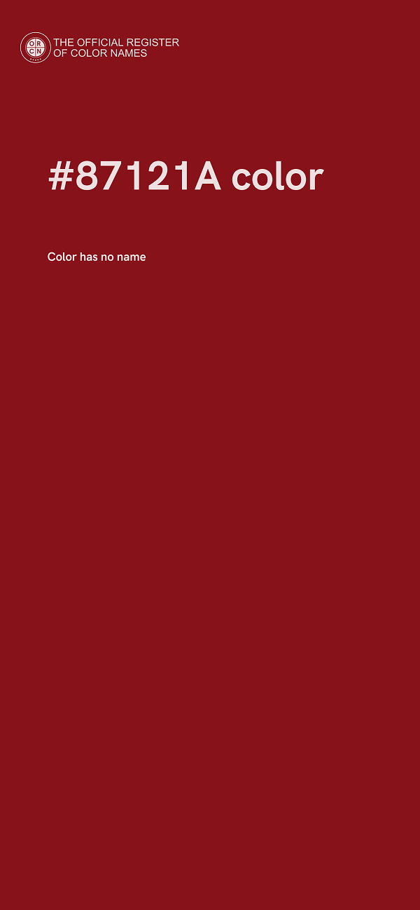 #87121A color image