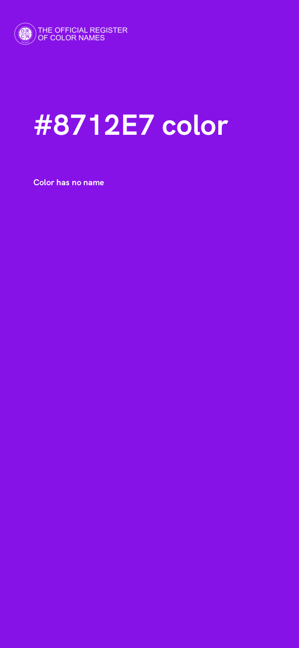 #8712E7 color image