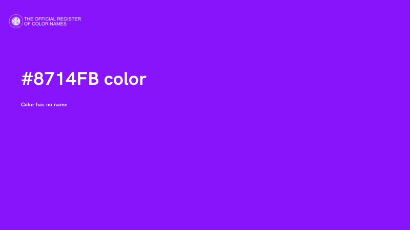 #8714FB color image