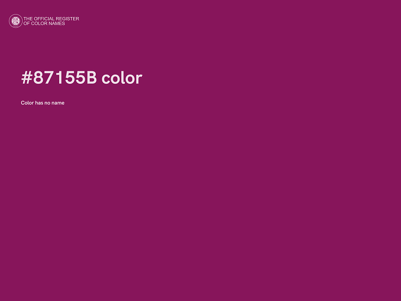 #87155B color image