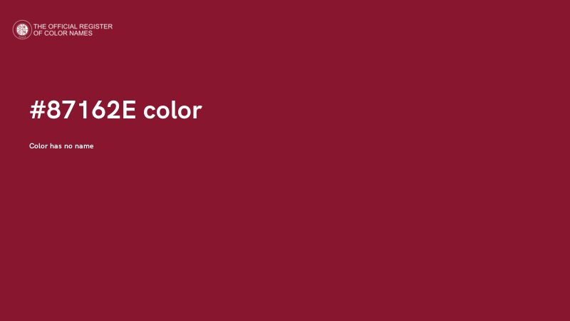 #87162E color image