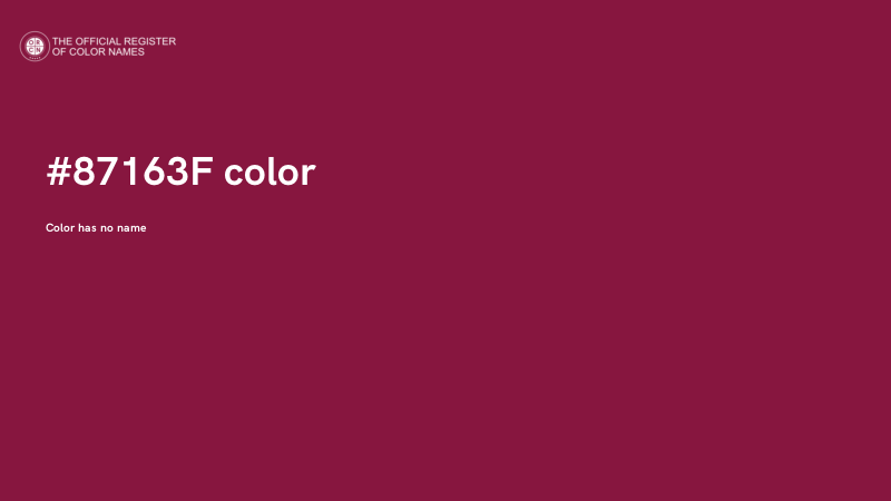 #87163F color image