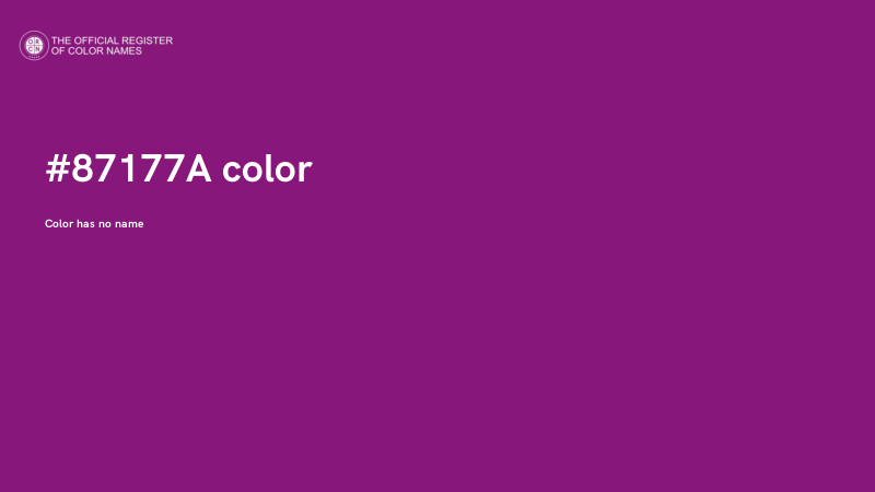 #87177A color image
