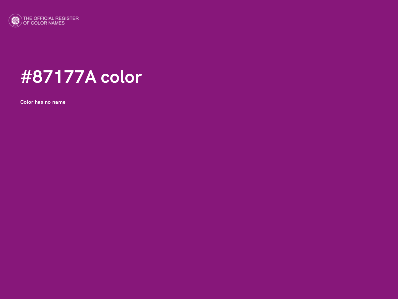 #87177A color image
