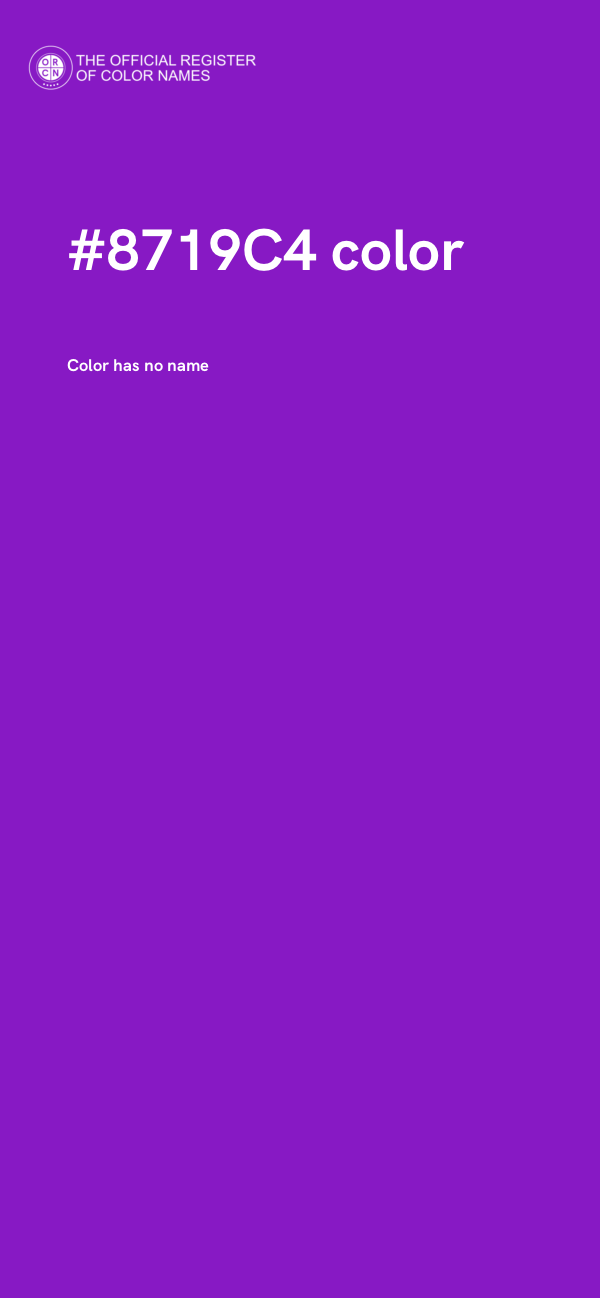 #8719C4 color image