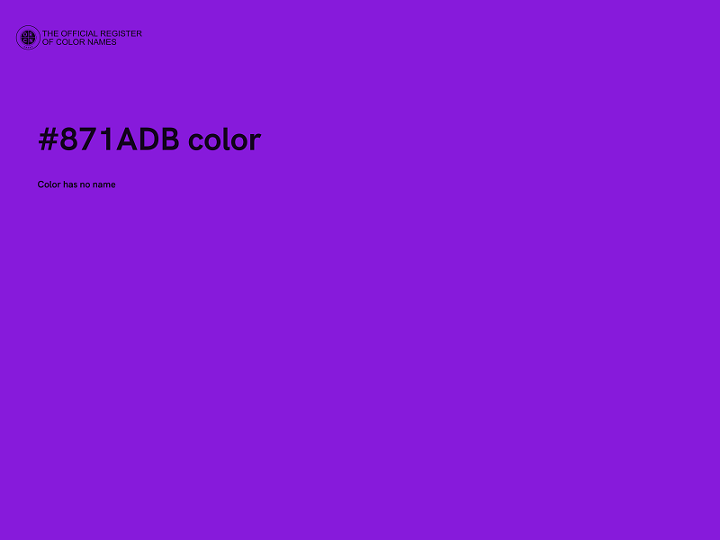 #871ADB color image