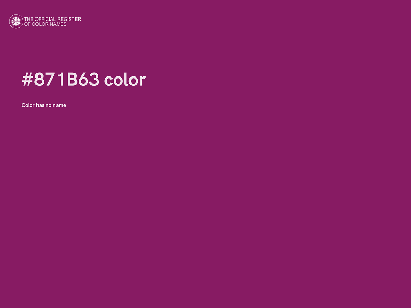 #871B63 color image