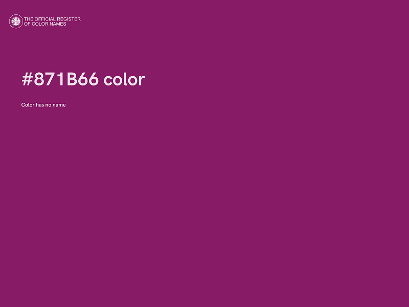 #871B66 color image