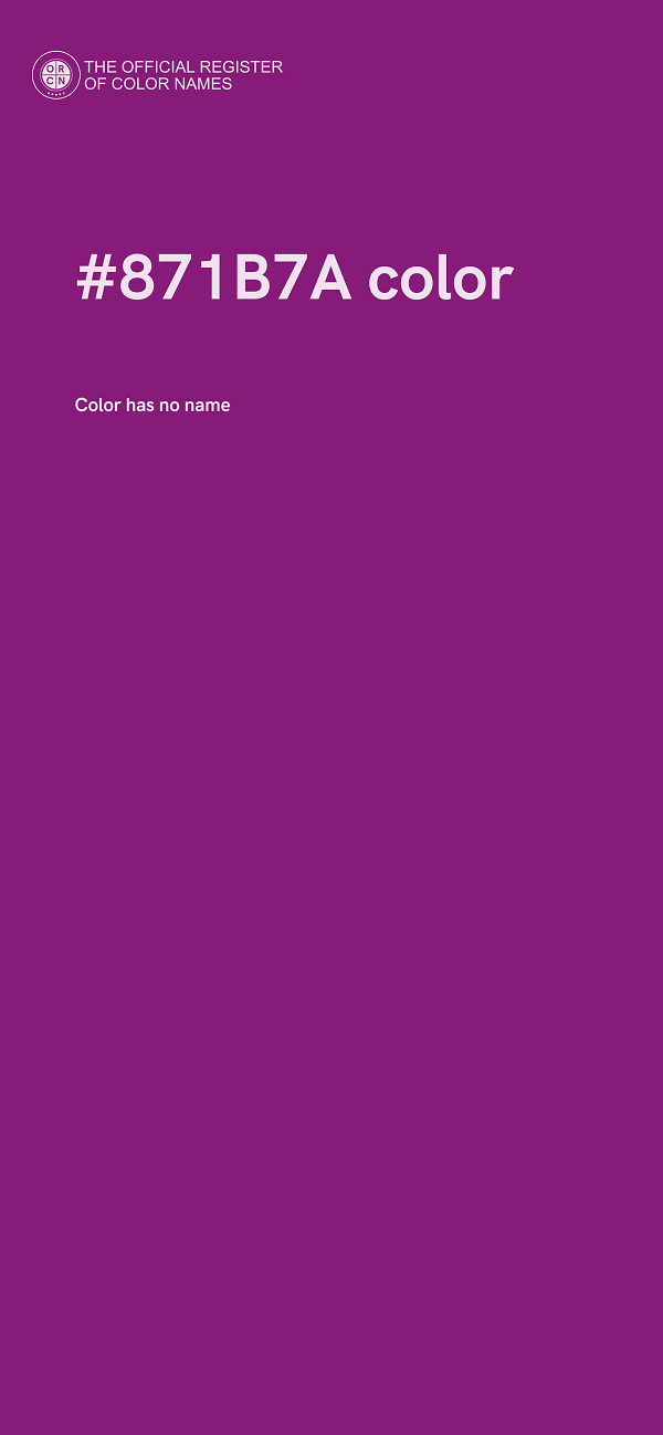 #871B7A color image