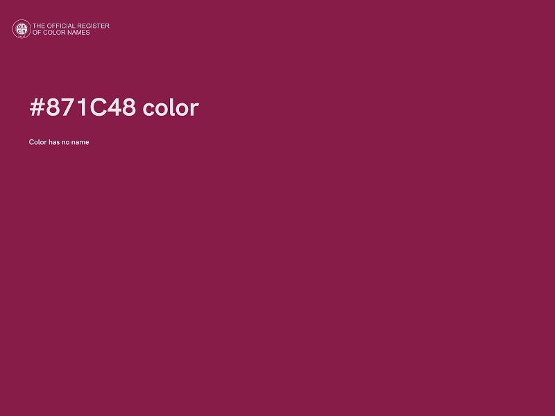 #871C48 color image
