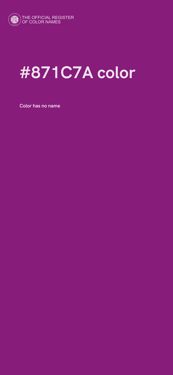 #871C7A color image