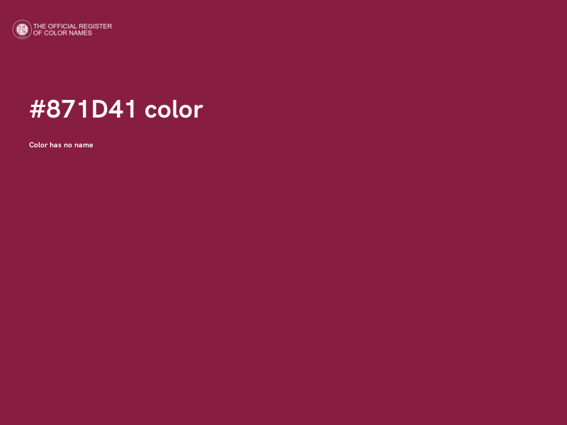 #871D41 color image